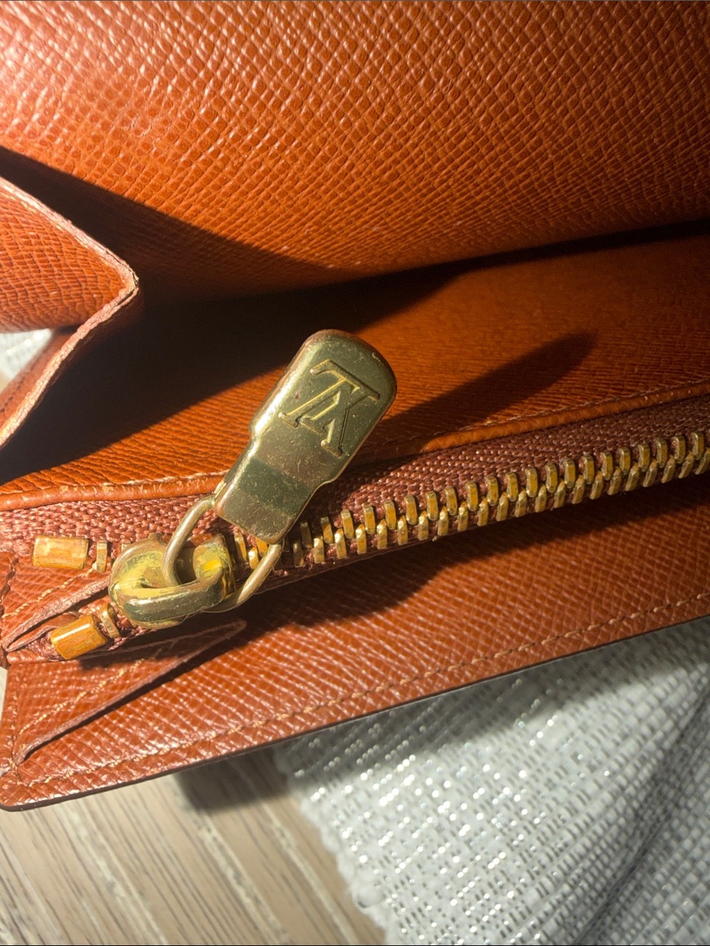 Louis Vuitton Monogram Canvas Continental Wallet in Brown and Gold - Picture 7 of 14